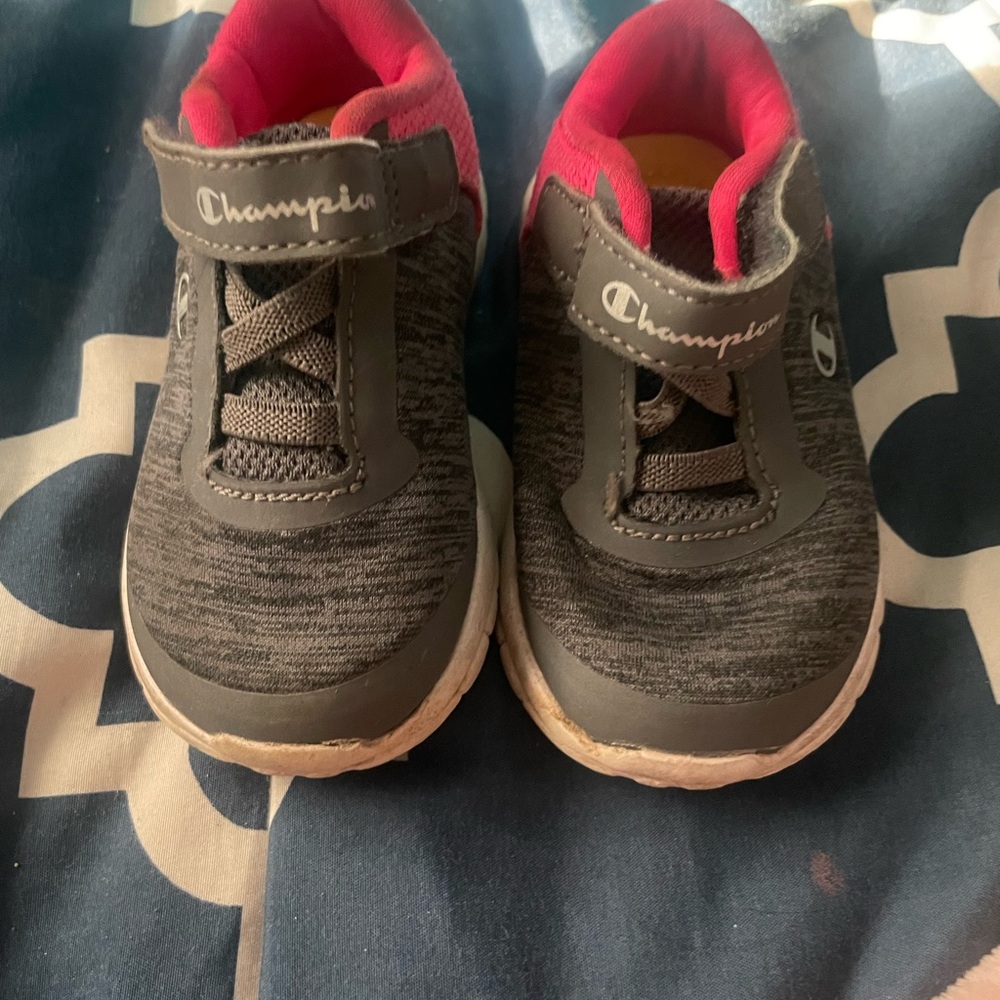 Champion Kids' Sneakers in Gray and Pink
